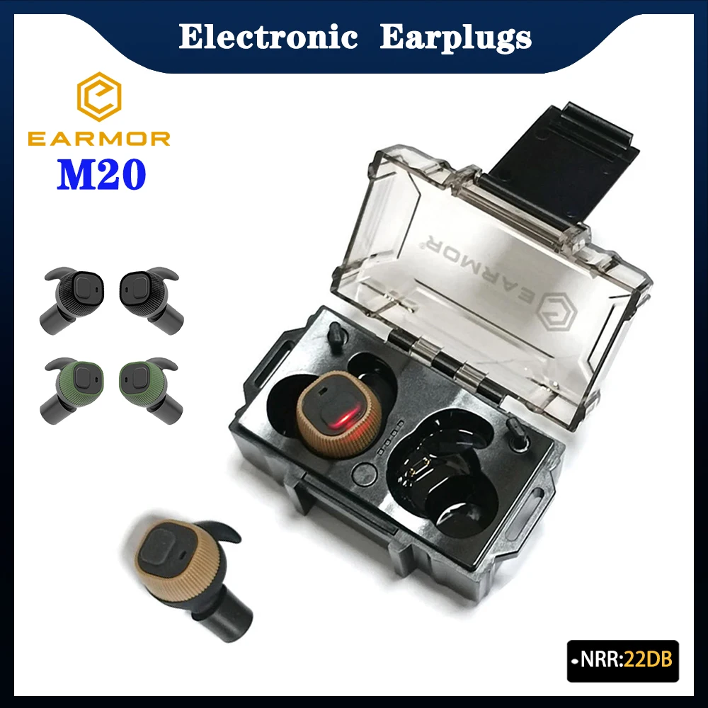 Электронные беруши EARMOR ® Противошумные наушники M20 для стрельбы, правоохранительных органов, производство, защита слуха для строительства
Электронные беруши EARMOR ® Противошумные наушники M20 для стрельбы, правоохранительных органов, производство, защита слуха для строительства