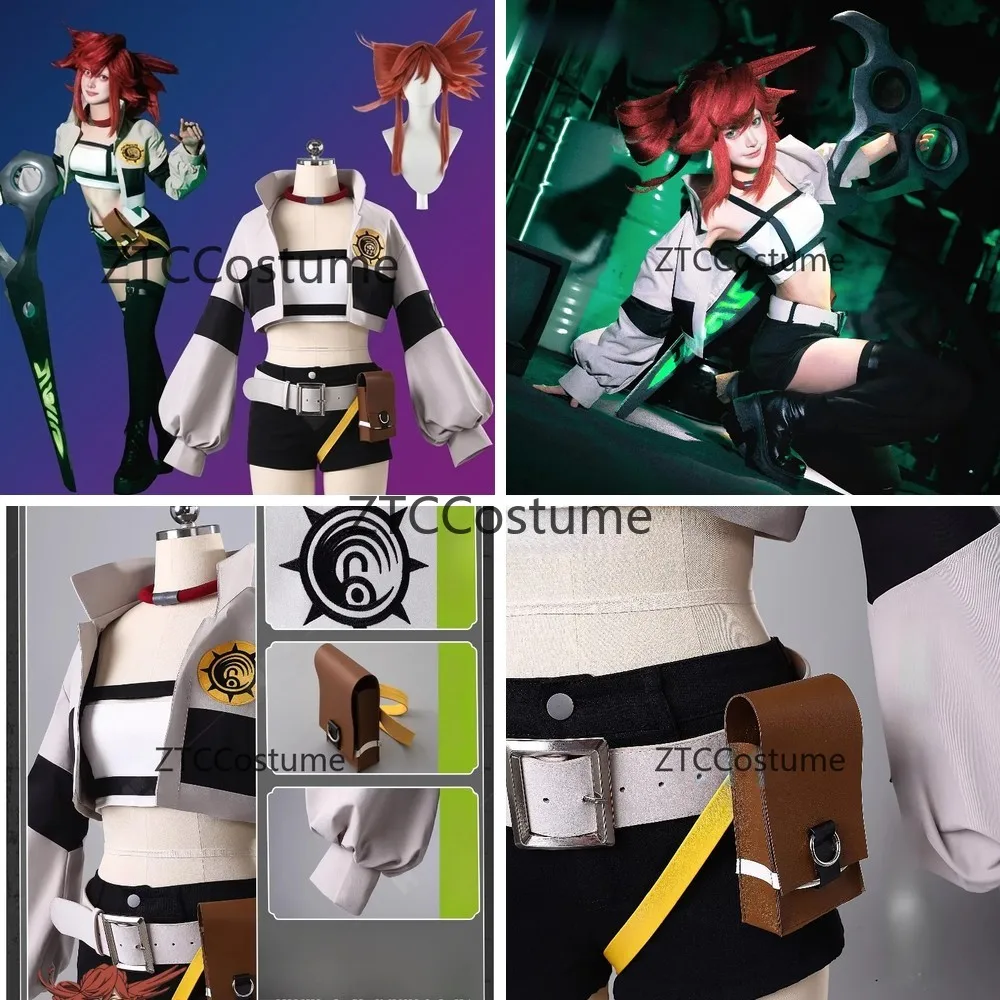 Anime Cosplay Costume Vest Top with Shorts Backpack Waist Bag Set Red Wig Roleplay Uniform for Halloween Carnival Party
Anime Cosplay Costume Vest Top with Shorts Backpack Waist Bag Set Red Wig Roleplay Uniform for Halloween Carnival Party