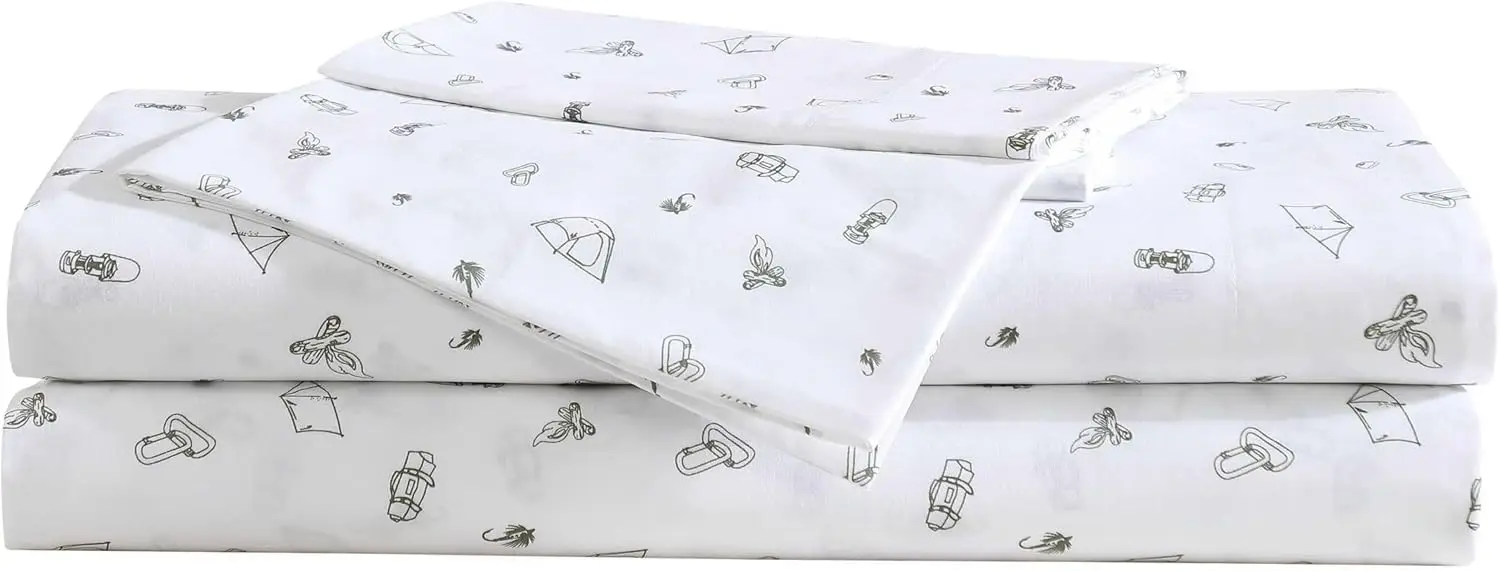 - Sheet Set, Luxurious Cotton Percale Bedding With Matching Pillowcase, Crisp & Cool, Fully Elasticized (Camp Green, Twin)
- Sheet Set, Luxurious Cotton Percale Bedding With Matching Pillowcase, Crisp & Cool, Fully Elasticized (Camp Green, Twin)