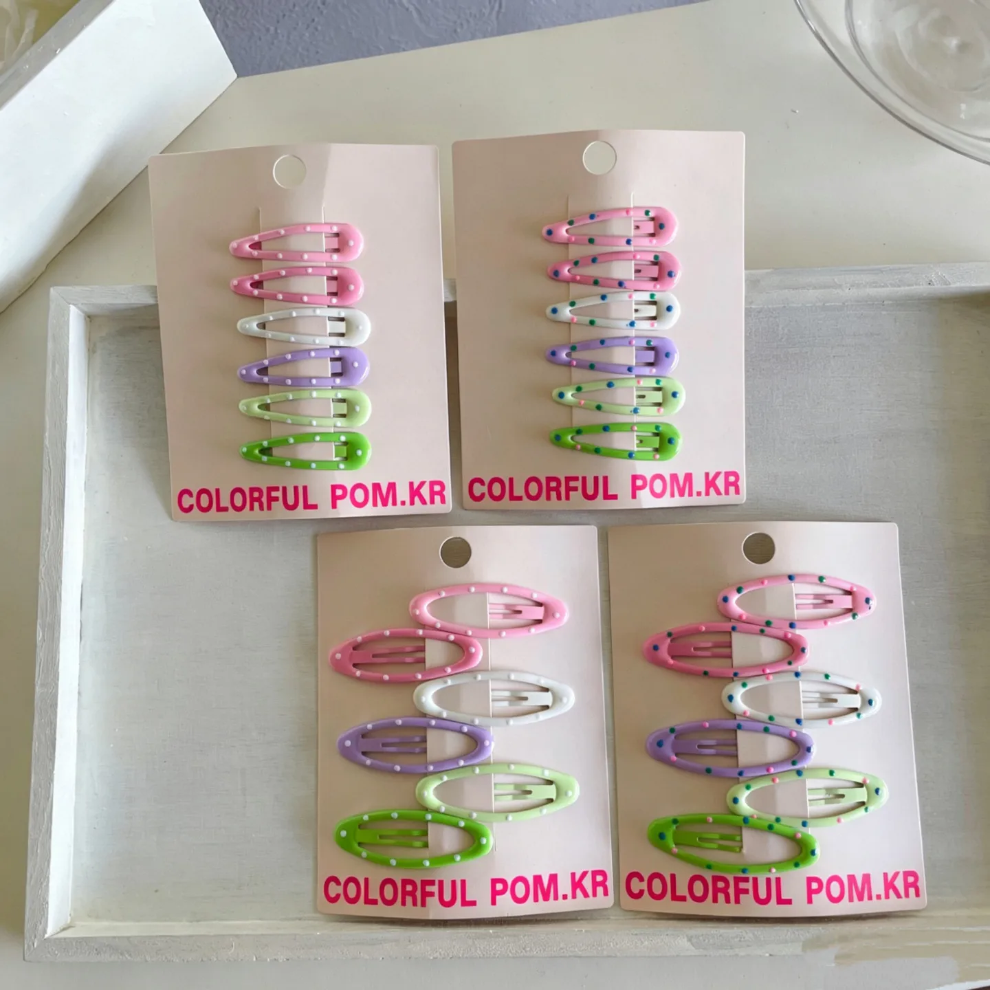 Hair Clip Colorful Enamel Polka Dot Korean Cute for Child Teen Side Bangs Fine Hair Soft Comfortable Braiding
Hair Clip Colorful Enamel Polka Dot Korean Cute for Child Teen Side Bangs Fine Hair Soft Comfortable Braiding