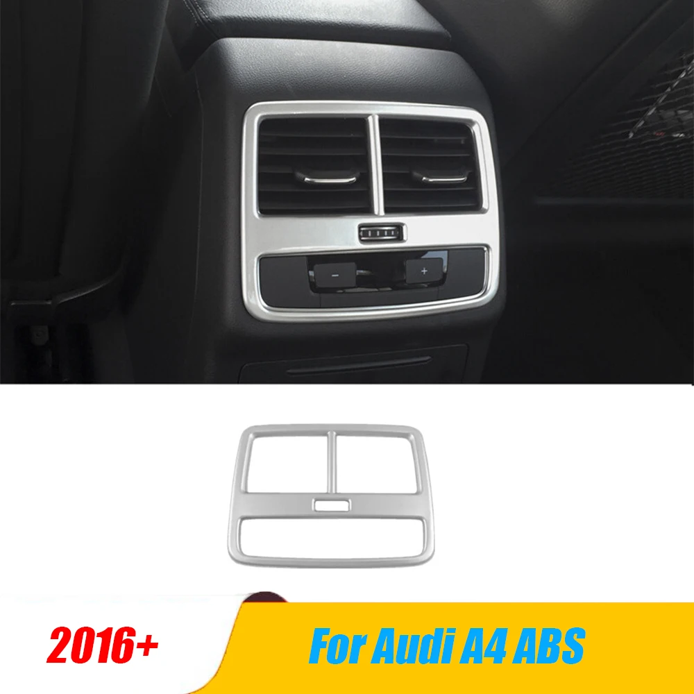 For Audi A4 2016 2017 Car Back Rear Air Condition outlet Vent frame Panel Sequins Cover trim Car styling ABS Matte Accessories
For Audi A4 2016 2017 Car Back Rear Air Condition outlet Vent frame Panel Sequins Cover trim Car styling ABS Matte Accessories