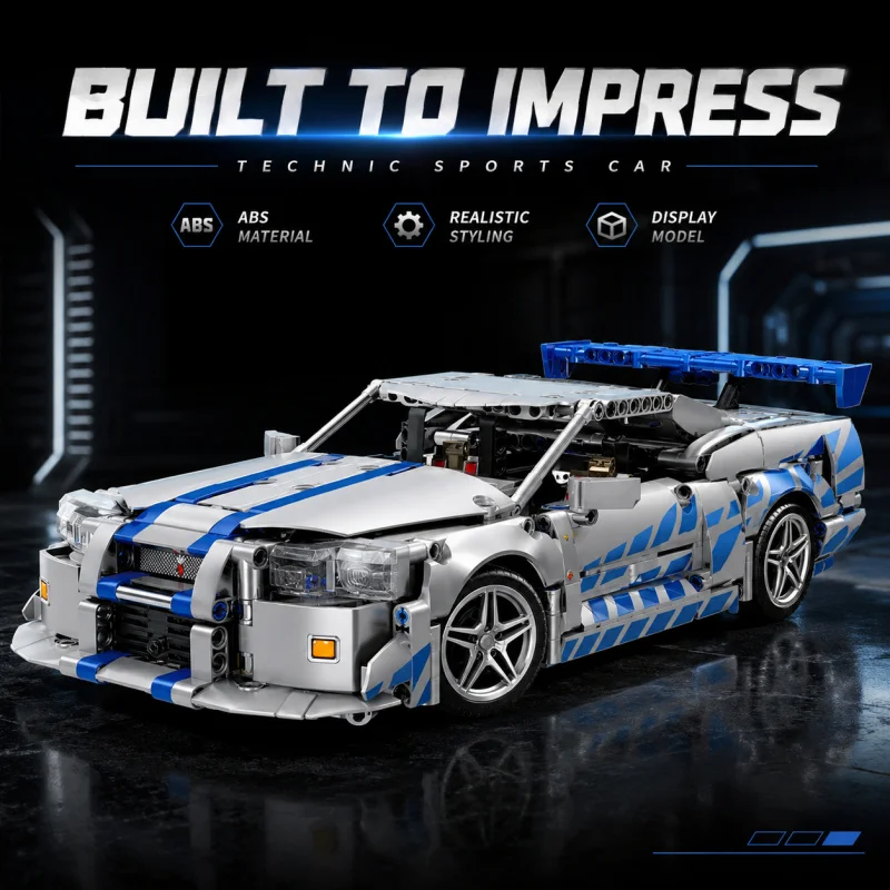 MG37 1448PCS 1:14 Technical Building Blocks Supercar Kit, Sports Racing Car with Opening Doors, Adult Display Model 14+
MG37 1448PCS 1:14 Technical Building Blocks Supercar Kit, Sports Racing Car with Opening Doors, Adult Display Model 14+