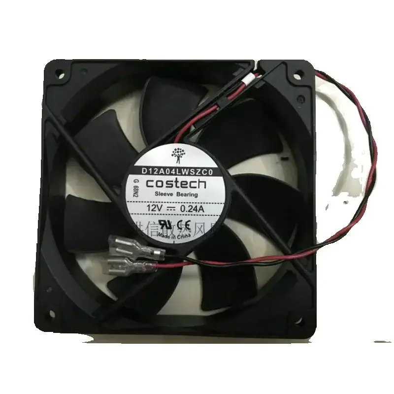 Ltsf For COSTECH D12A04LWSZC0 DC 12V 0.24A 120x120x25mm 2-Wire Server Cooling Fan 12cm
Ltsf For COSTECH D12A04LWSZC0 DC 12V 0.24A 120x120x25mm 2-Wire Server Cooling Fan 12cm