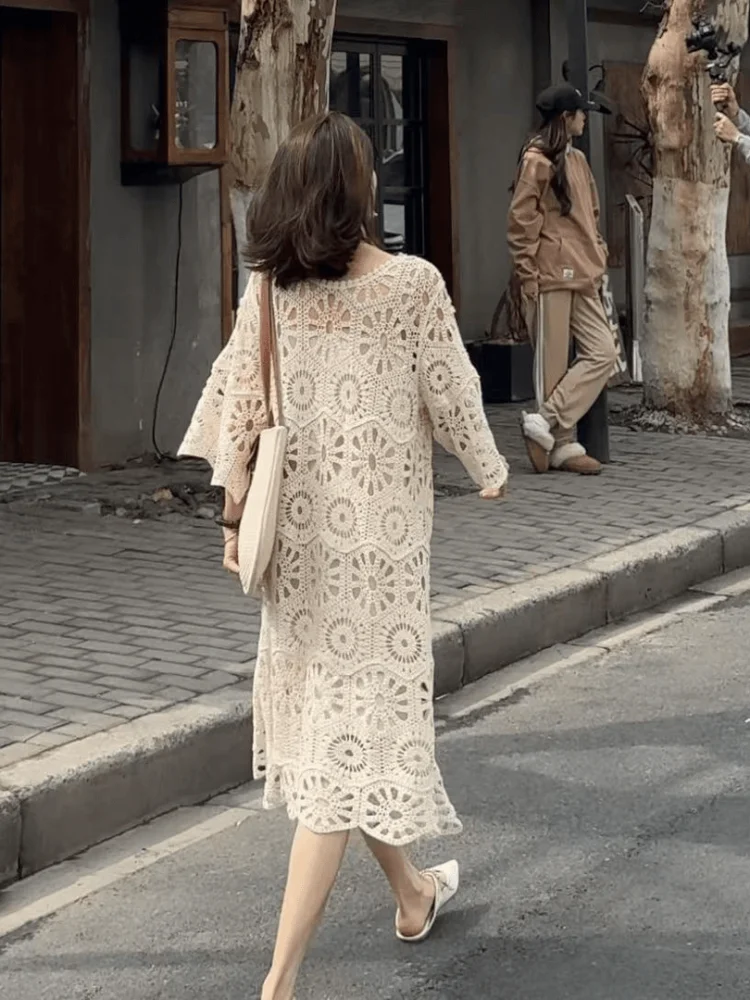 Unique Hollow Out Dress for Women2025European Style New High-End Long Dress Unique Design Stunning Dress
Unique Hollow Out Dress for Women2025European Style New High-End Long Dress Unique Design Stunning Dress