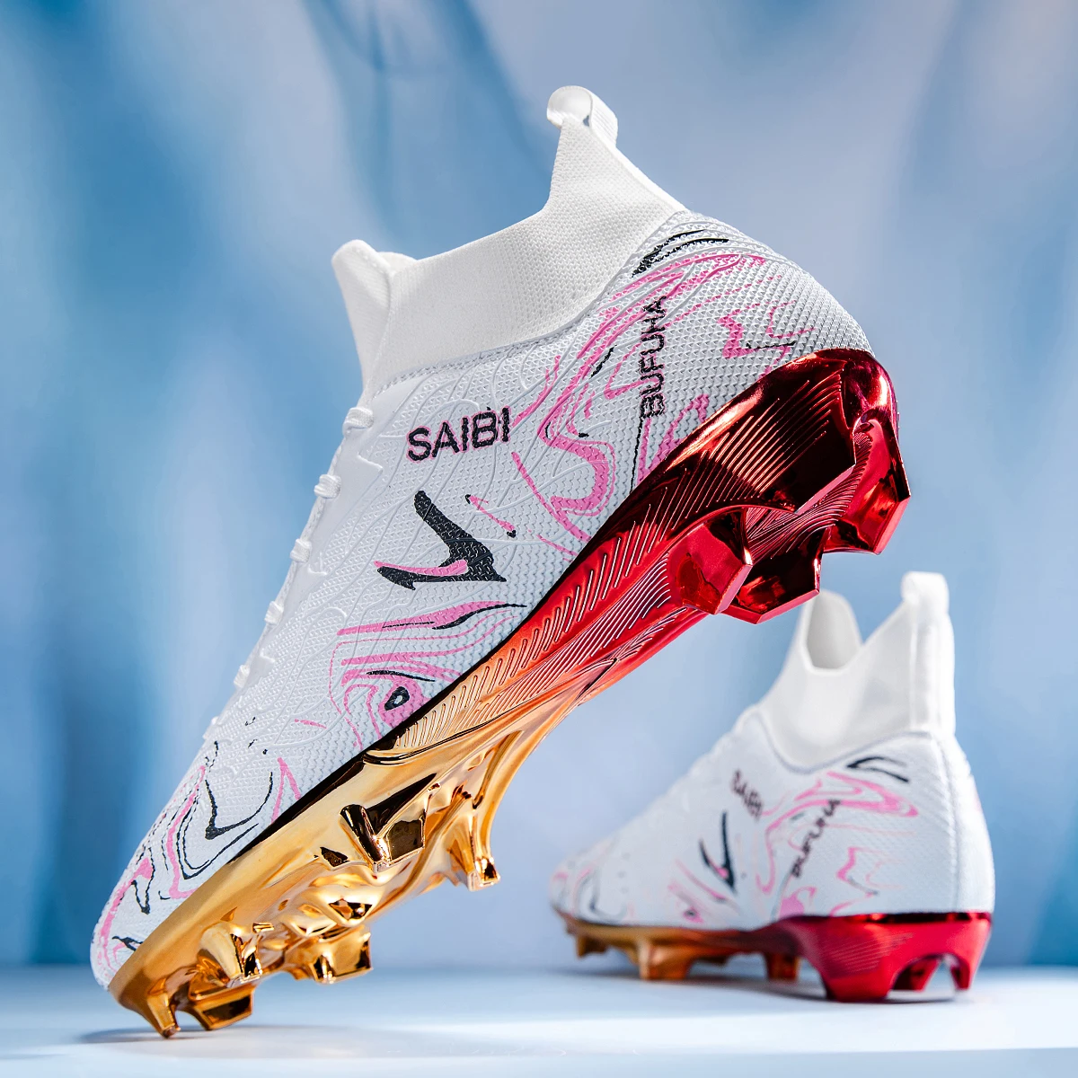 Premium Football Boots Feature Gold Plated Metal SG Studs For Professional Training and Competition Unisex Soccer Cleats
Premium Football Boots Feature Gold Plated Metal SG Studs For Professional Training and Competition Unisex Soccer Cleats