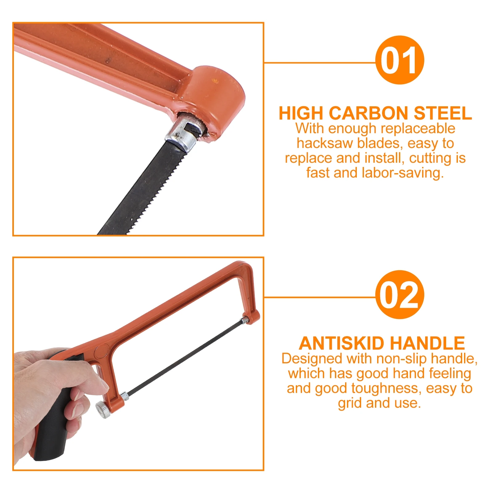 Mini Hacksaw Kids Handsaw Toy Real Orange Size Metal Children Tool Woodworking DIY Sturdy Structure Efficient Practical
Mini Hacksaw Kids Handsaw Toy Real Orange Size Metal Children Tool Woodworking DIY Sturdy Structure Efficient Practical