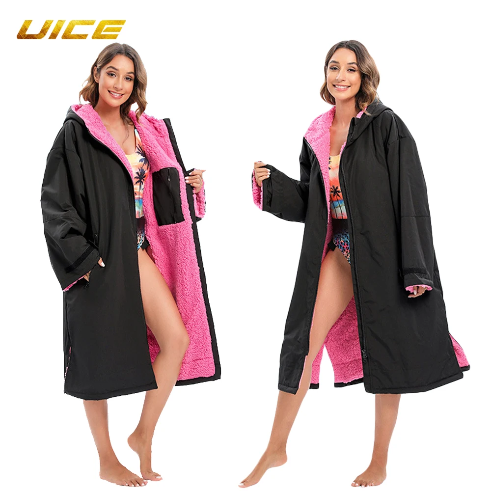 Surf Changing Robe Unisex Adults Hooded Outdoor Sports Swimming Coat Windbreaker Jacket Weatherproof Swim Parka with Pocket
Surf Changing Robe Unisex Adults Hooded Outdoor Sports Swimming Coat Windbreaker Jacket Weatherproof Swim Parka with Pocket