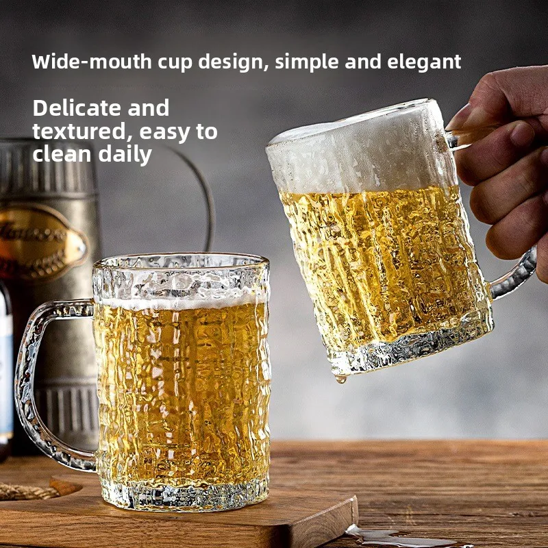 Large Beer Glasses Set Glass Drinking Cups with Handle Popular Internet Red Beer Mugs Beer Steins Drinking Water Cups
Large Beer Glasses Set Glass Drinking Cups with Handle Popular Internet Red Beer Mugs Beer Steins Drinking Water Cups