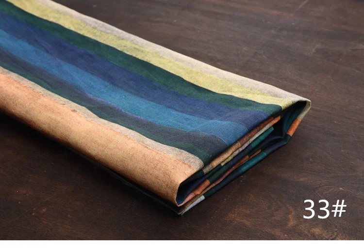 High quality ramie cotton material Colored stripes fabric High-grade summer dresses tissu
High quality ramie cotton material Colored stripes fabric High-grade summer dresses tissu