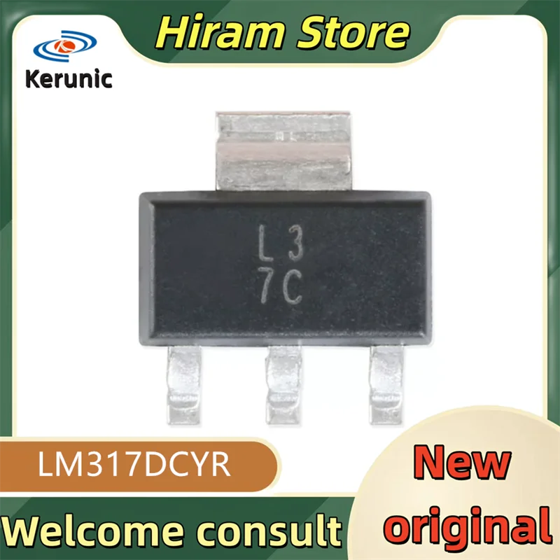 50PCS L3 New and Original Chip IC SOT223 LM317DCYR LM317DCY LM317DC LM317D LM317
50PCS L3 New and Original Chip IC SOT223 LM317DCYR LM317DCY LM317DC LM317D LM317