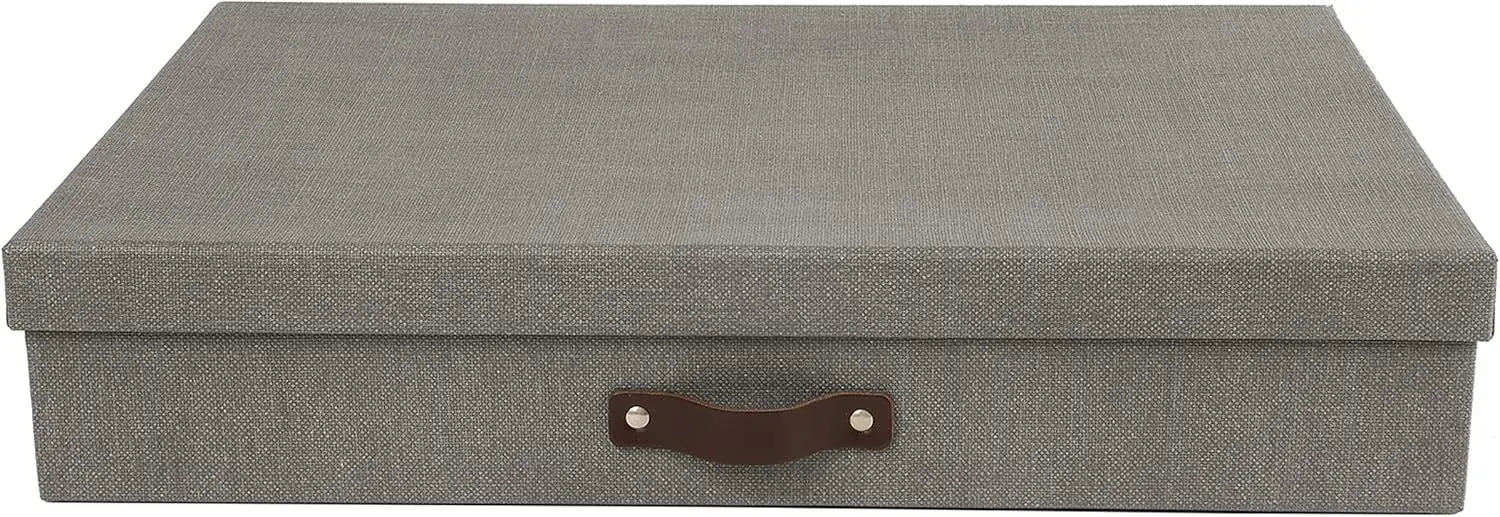 Bigso Sverker Canvas Fiberboard Legal and Art Storage Box | Scrapbook Storage Box for Loose Papers
Bigso Sverker Canvas Fiberboard Legal and Art Storage Box | Scrapbook Storage Box for Loose Papers