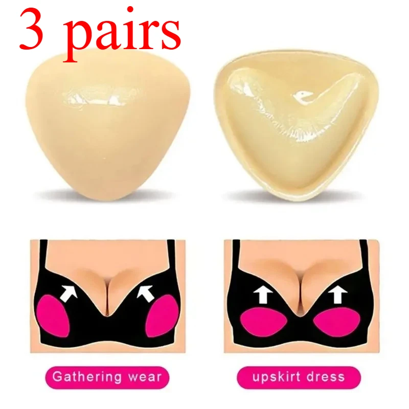 3 Pair Solid Self Adhesive Bra Double Both Sided Sticky Push Up Bra Inserts Reusable Adhesive Ultra Breast Lift Padding Insert
3 Pair Solid Self Adhesive Bra Double Both Sided Sticky Push Up Bra Inserts Reusable Adhesive Ultra Breast Lift Padding Insert