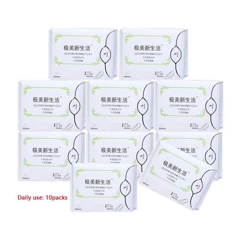 10pack=100pcs Anion Santitary Napkin Women Menstrual Pads Feminine Organic Panty Liners Daily Use Health Care Sanitary Towels
10pack=100pcs Anion Santitary Napkin Women Menstrual Pads Feminine Organic Panty Liners Daily Use Health Care Sanitary Towels