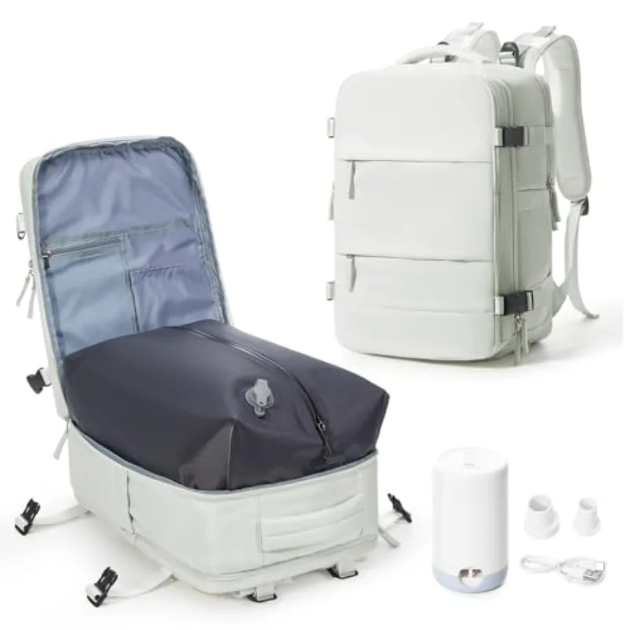 Vacuum Backpack Travel with Electric Vacpack Pump Vacuum Compression Bags Travel Backpack for Women Men Flight Approved Waterpr
Vacuum Backpack Travel with Electric Vacpack Pump Vacuum Compression Bags Travel Backpack for Women Men Flight Approved Waterpr