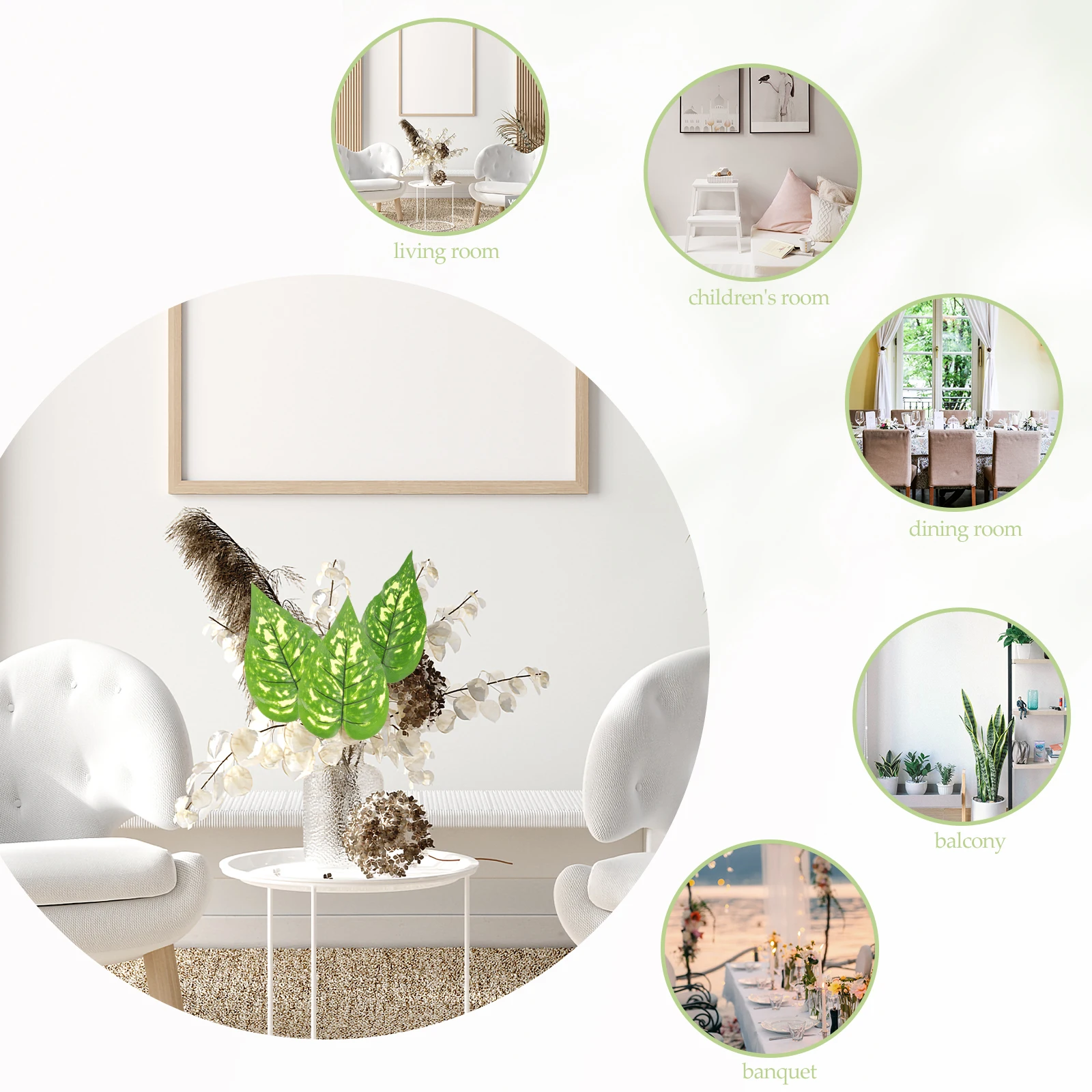 5pcs Artificial Leaves Foliage Fake Cloth Lifelike Decor Craft Party HomeDecoration Room Plant nament
5pcs Artificial Leaves Foliage Fake Cloth Lifelike Decor Craft Party HomeDecoration Room Plant nament