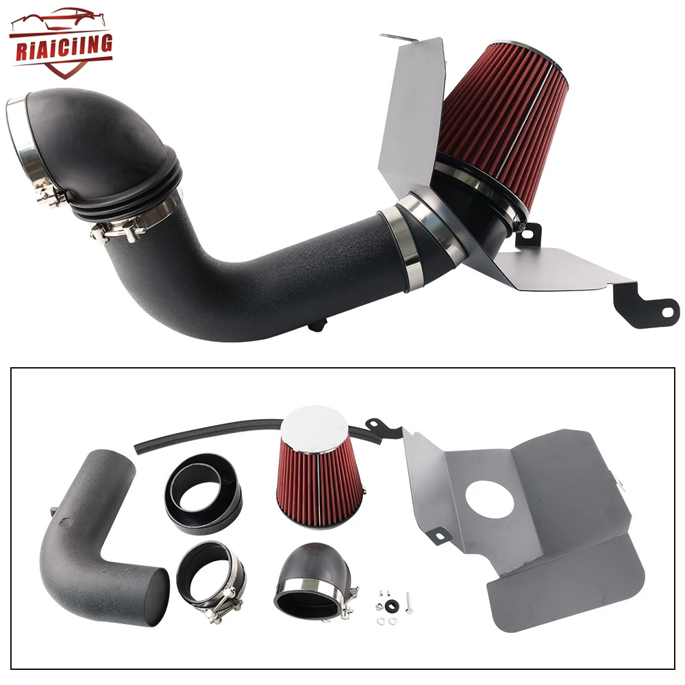 4 Inch Intake Pipe Cold Air Intake Kit for 2003-2007 Dodge Ram 2500/3500, 5.9L Diesel, Black Tube and Red Filter
4 Inch Intake Pipe Cold Air Intake Kit for 2003-2007 Dodge Ram 2500/3500, 5.9L Diesel, Black Tube and Red Filter
