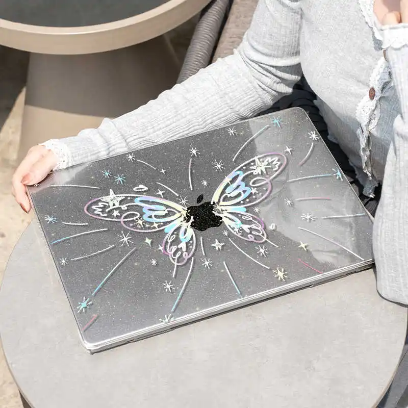 Hollow Butterfly Sparkling Laptop Cover For Macbook Air 13 15inch NEO A3404 M5 M4 A3113 A3241 A2941 A2337 Pro 14 16 M3 M1 Cover
Hollow Butterfly Sparkling Laptop Cover For Macbook Air 13 15inch NEO A3404 M5 M4 A3113 A3241 A2941 A2337 Pro 14 16 M3 M1 Cover