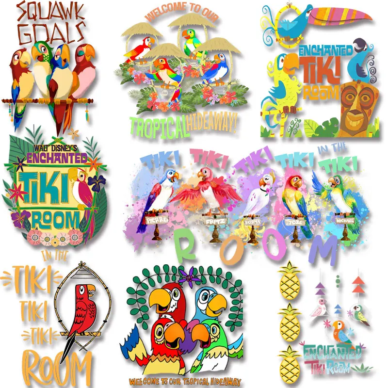Enchanted Tiki Room Iron-on Stickers for Clothes Washable Firm and Fadeless Stickers DIY Appliques
Enchanted Tiki Room Iron-on Stickers for Clothes Washable Firm and Fadeless Stickers DIY Appliques