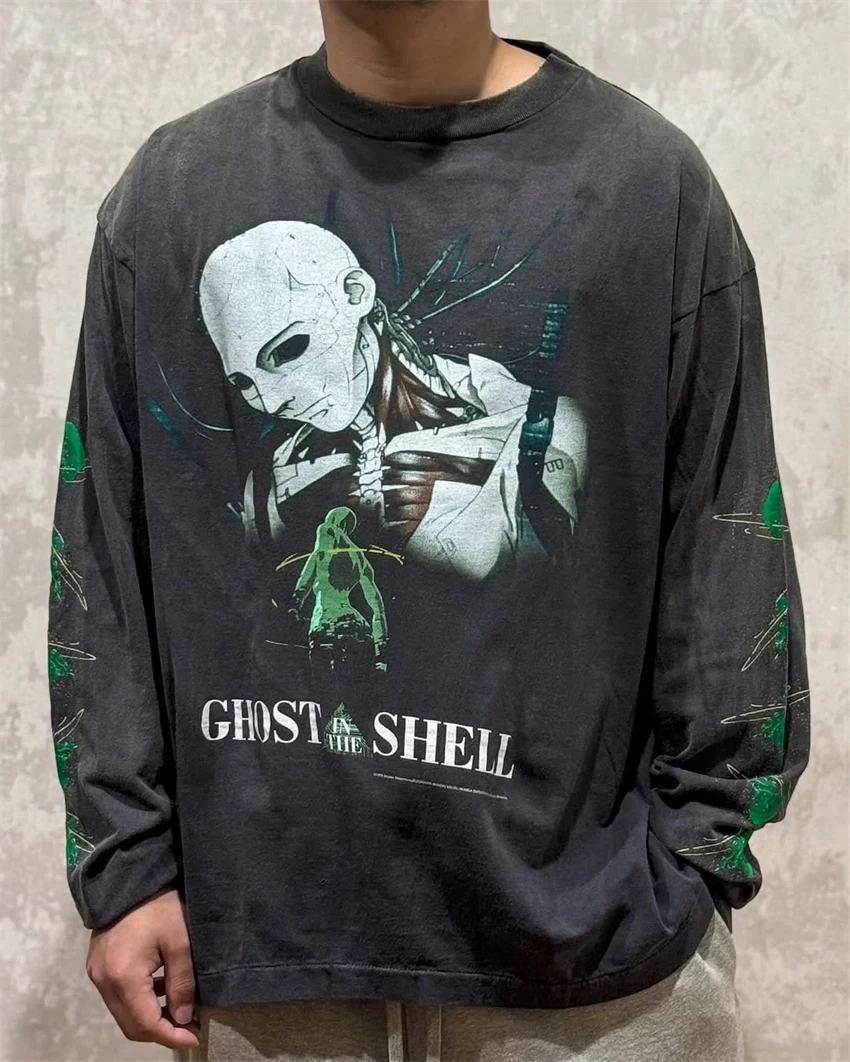 Saint New Japanese Anime Printed Vintage Round Neck 100% Cotton Long Sleeved High Street Casual Loose Oversized Washed T-shirt
Saint New Japanese Anime Printed Vintage Round Neck 100% Cotton Long Sleeved High Street Casual Loose Oversized Washed T-shirt
