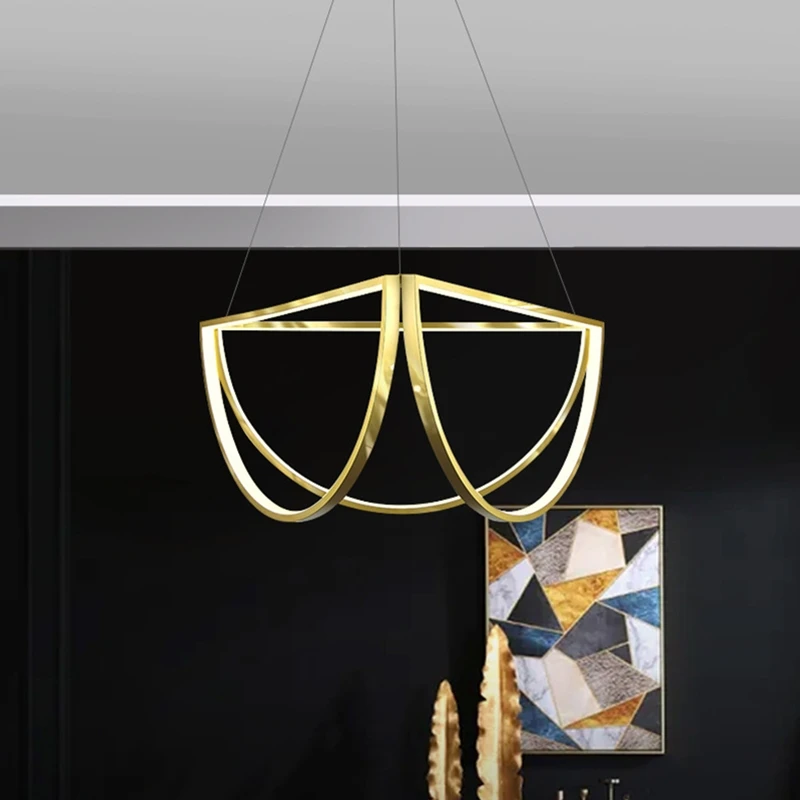 Nordic LED Stainless Steel Chandelier For Living Dining Room Bedroom Hotel Half Circle Pendant Lamp Factory Dropship Store
Nordic LED Stainless Steel Chandelier For Living Dining Room Bedroom Hotel Half Circle Pendant Lamp Factory Dropship Store