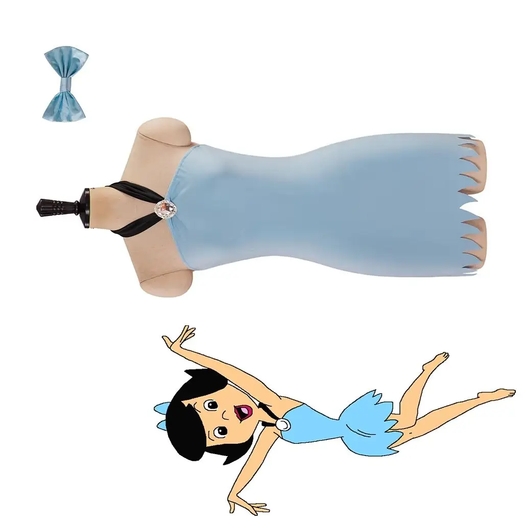 Betty Rubble Cosplay Anime Costume Women Girls Sexy Halter Neck Tube Dress with Headwear Halloween Carnival Party Blue Gown Suit
Betty Rubble Cosplay Anime Costume Women Girls Sexy Halter Neck Tube Dress with Headwear Halloween Carnival Party Blue Gown Suit