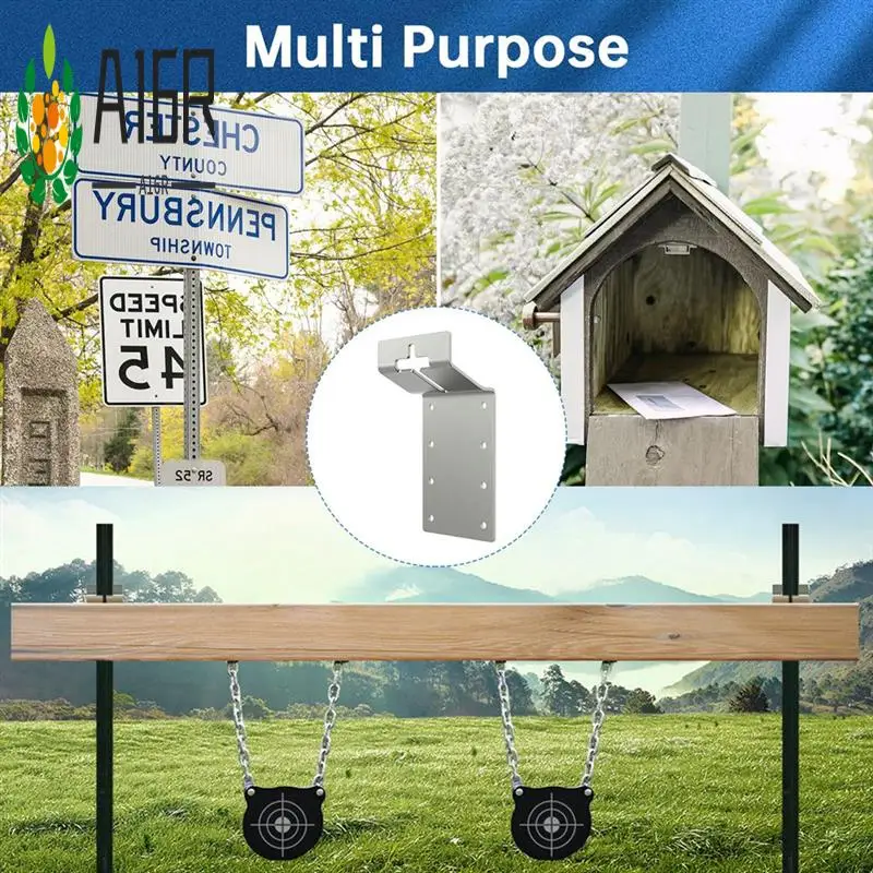 A16R-6 Pack T-Post Bracket 3Inch (Vertical) T Post Mounting Bracket, Mounting T Post Bracket For Signs, Plywood Install
A16R-6 Pack T-Post Bracket 3Inch (Vertical) T Post Mounting Bracket, Mounting T Post Bracket For Signs, Plywood Install