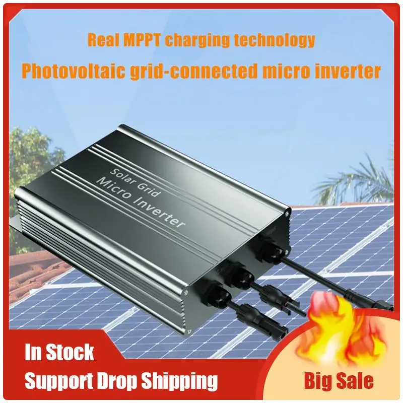 1 PCS 500W MPPT Photovoltaic Grid Tie Mini Solar Inverter DC 18-50V To AC 110/220V Mini On Grid Inverter For Home MPPT Solar
1 PCS 500W MPPT Photovoltaic Grid Tie Mini Solar Inverter DC 18-50V To AC 110/220V Mini On Grid Inverter For Home MPPT Solar