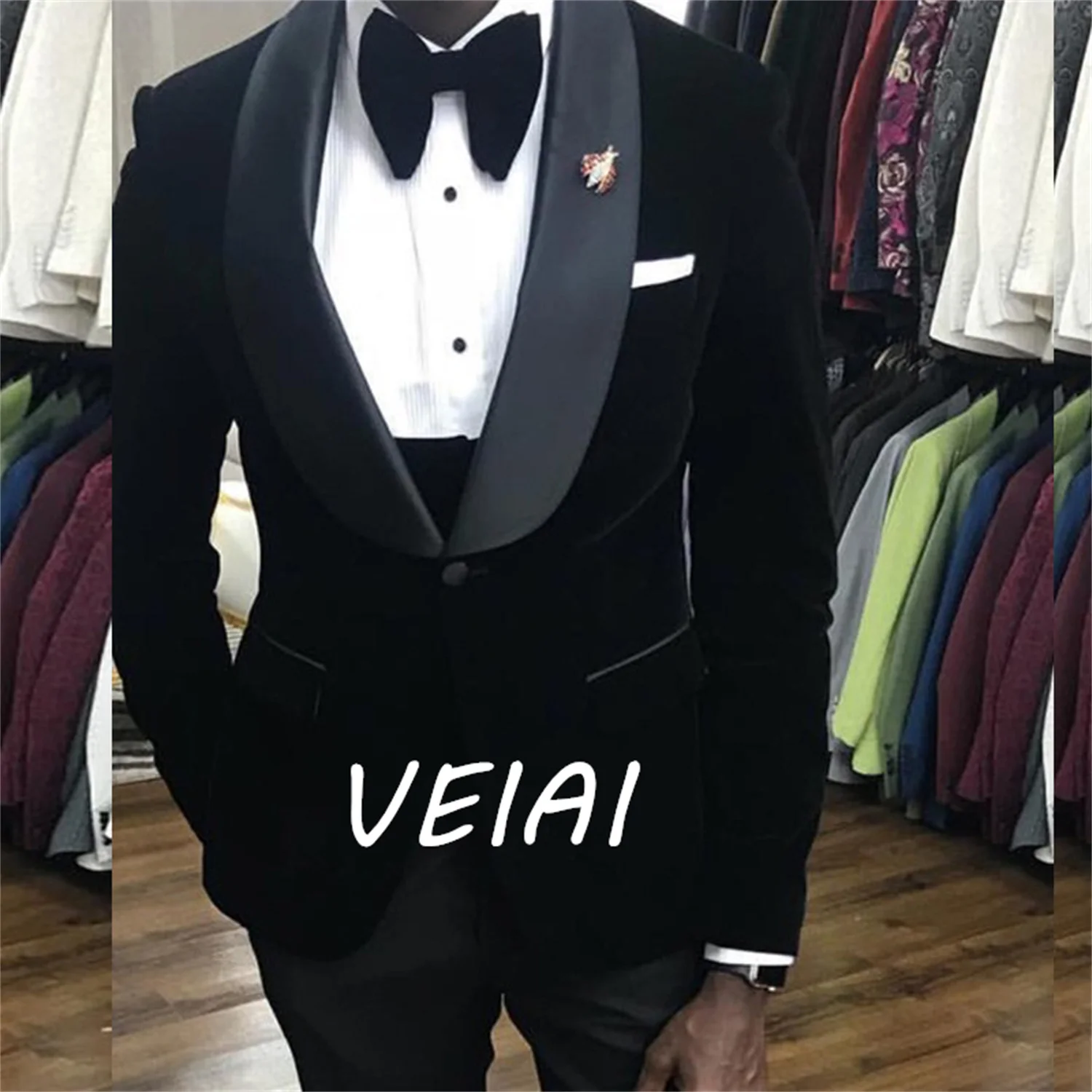 Мужские костюмы по индивидуальному заказу, черный бархат, свадебный смокинг, шаль с лацканами, комплект из 2 предметов (пиджак + брюки), весенний облегающий мужской модный костюм жениха
Мужские костюмы по индивидуальному заказу, черный бархат, свадебный смокинг, шаль с лацканами, комплект из 2 предметов (пиджак + брюки), весенний облегающий мужской модный костюм жениха