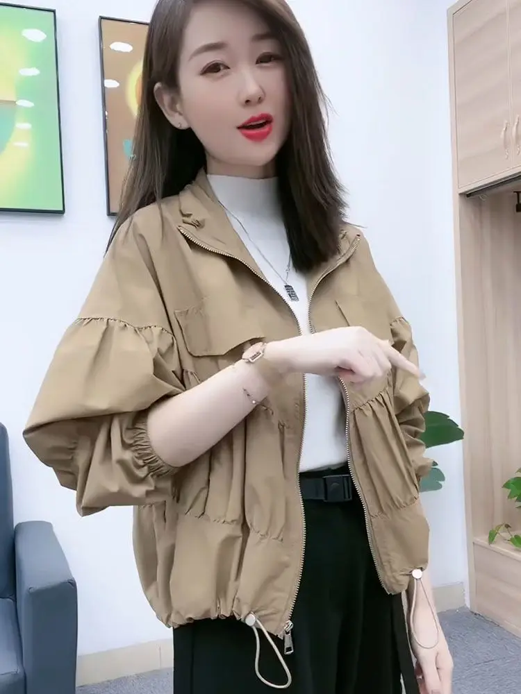 Lantern Long Sleeve Jacket Women Sun Protection Clothing Sunscreen Clothes Quick Dry Square Collar with Pocket Women Coat T98
Lantern Long Sleeve Jacket Women Sun Protection Clothing Sunscreen Clothes Quick Dry Square Collar with Pocket Women Coat T98