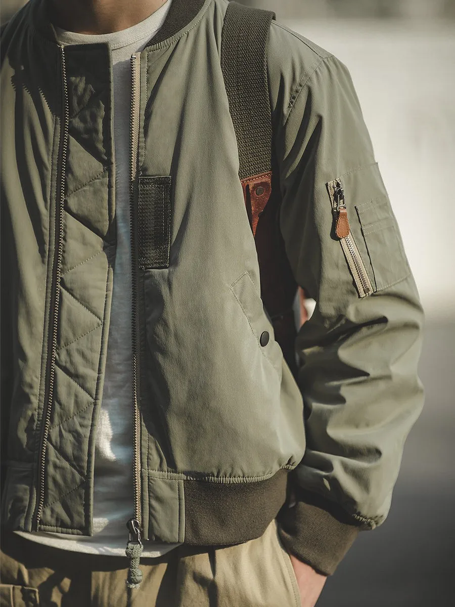 Maden Workwear American Retro MA Pilot Jaet Baseball Sle Stand Collar Men's Winter Thiened Polyester Fiber Coat
Maden Workwear American Retro MA Pilot Jaet Baseball Sle Stand Collar Men's Winter Thiened Polyester Fiber Coat