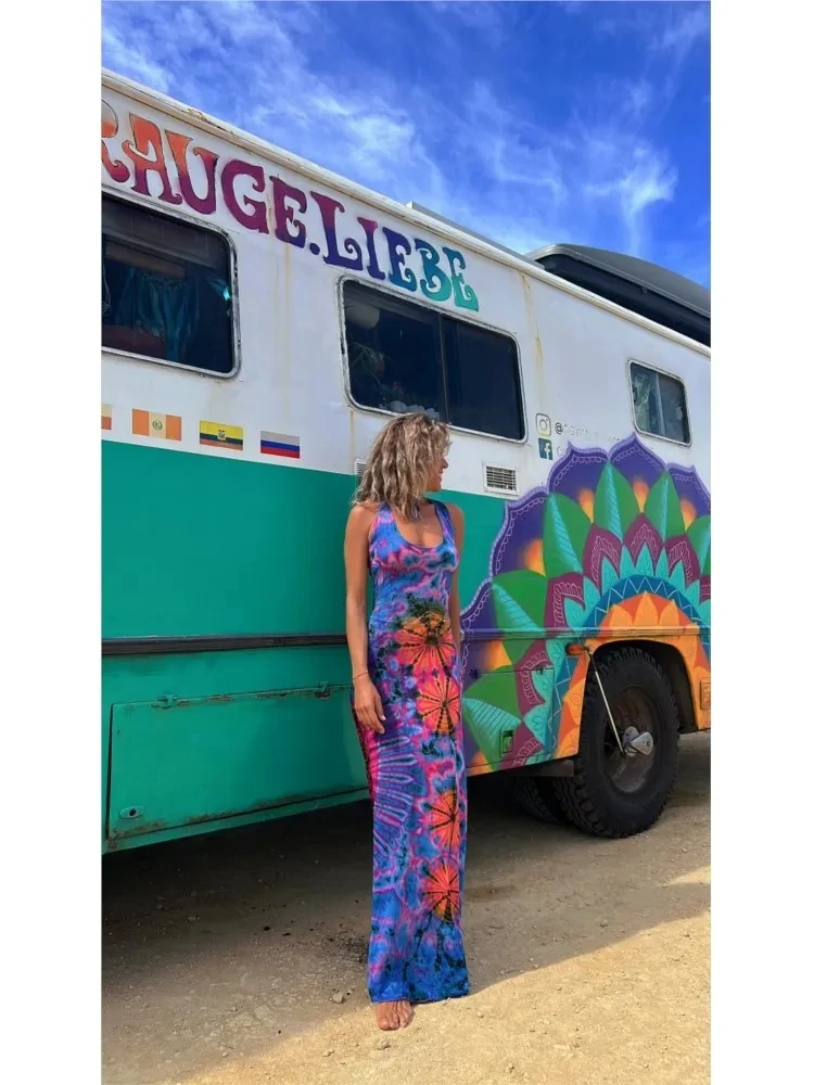 Summer Sexy Women's Suspender Long Dress With Backless Cross Fashion Print Sleeveless U-neck Loose Floor Length Dress
Summer Sexy Women's Suspender Long Dress With Backless Cross Fashion Print Sleeveless U-neck Loose Floor Length Dress
