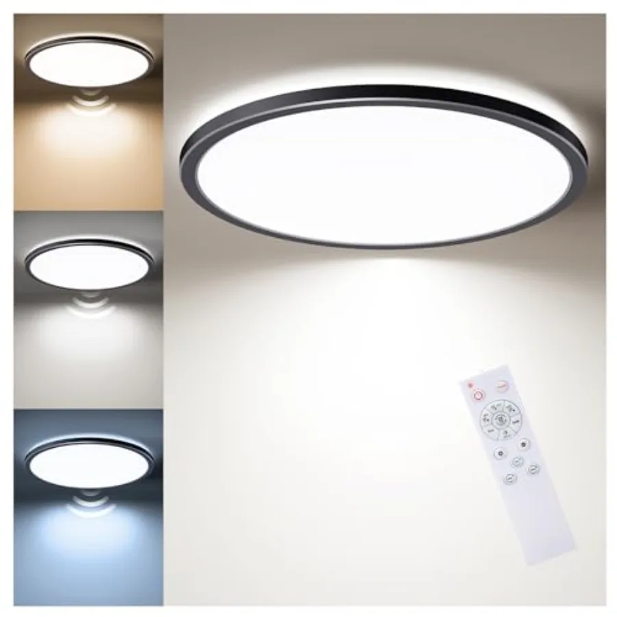 Motion Sensor LED Ceiling Light with Remote 12 Inch Wired Flush Mount Light 3000K 4000K 5000K 2400LM Dimmable Motion Sensor Lig
Motion Sensor LED Ceiling Light with Remote 12 Inch Wired Flush Mount Light 3000K 4000K 5000K 2400LM Dimmable Motion Sensor Lig