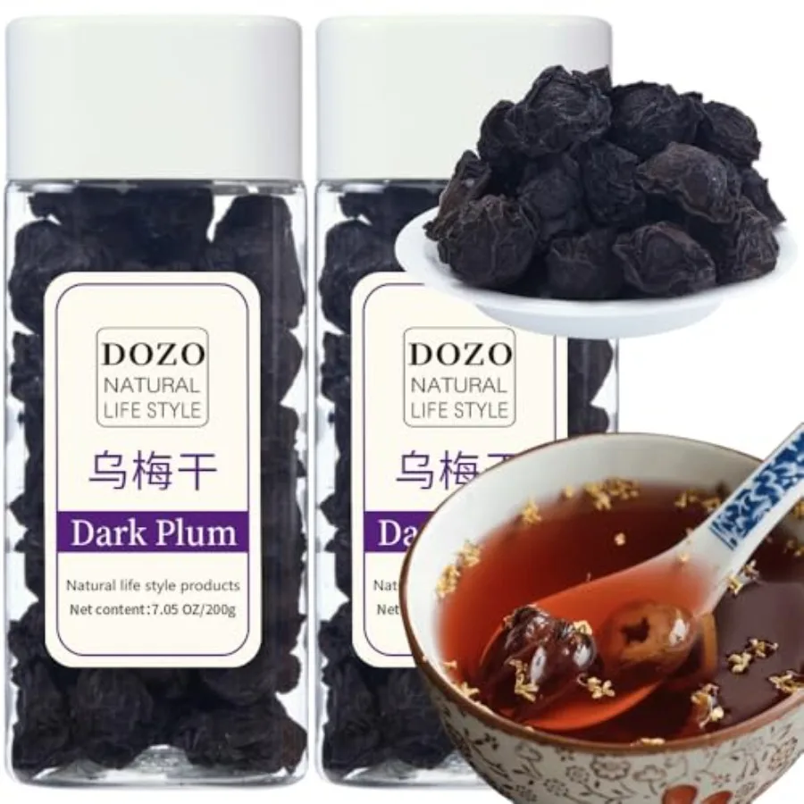 Сушеные китайские черносливы DOZO (У Мэй) 400 г/14,1 унции, традиционные травяные сушеные сливы, не-закусочные, копченые, зеленые
Сушеные китайские черносливы DOZO (У Мэй) 400 г/14,1 унции, традиционные травяные сушеные сливы, не-закусочные, копченые, зеленые