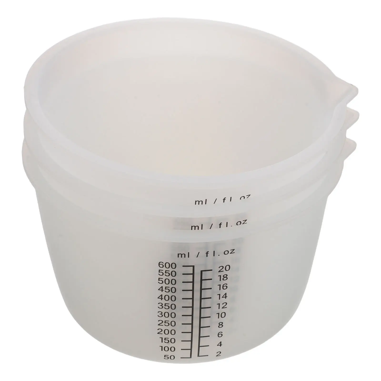 3Pcs Silicone Mixing Cups for Resin 600Ml Precise Calibrated Reusable Temperature Resistant Pouring Tools Epoxy Craft Measuring
3Pcs Silicone Mixing Cups for Resin 600Ml Precise Calibrated Reusable Temperature Resistant Pouring Tools Epoxy Craft Measuring