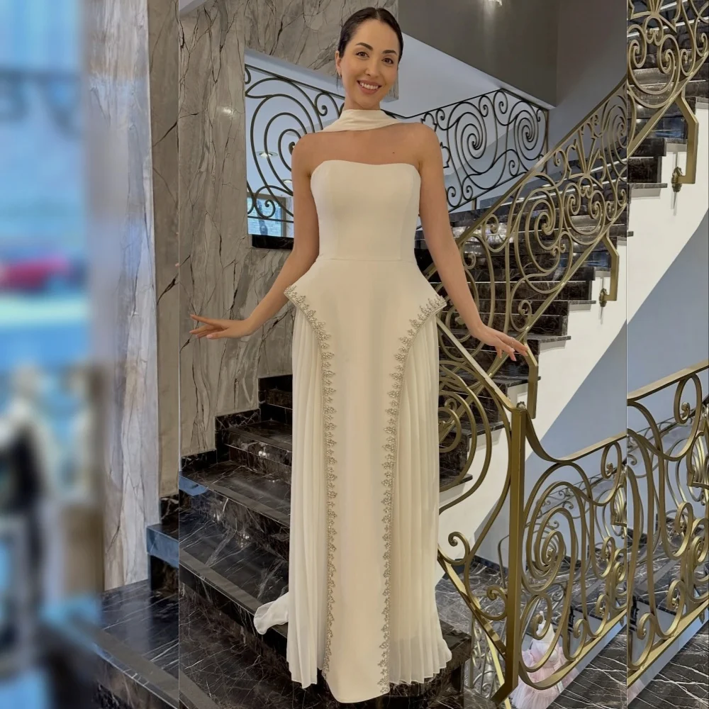Customized Exquisite Strapless Glitter Evening Dress Rhinestone Sleeveless A-line Prom Dresses Long Dresses Wedding Party Dress
Customized Exquisite Strapless Glitter Evening Dress Rhinestone Sleeveless A-line Prom Dresses Long Dresses Wedding Party Dress