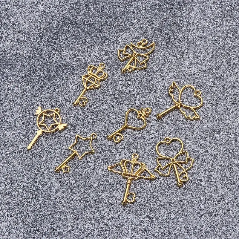 400A 8 Pcs Alloy Wand Heart for Key Open Bezel Charm Pressed Flower Blank Frame Hollow Mould Pendants for Jewelry Makin
400A 8 Pcs Alloy Wand Heart for Key Open Bezel Charm Pressed Flower Blank Frame Hollow Mould Pendants for Jewelry Makin
