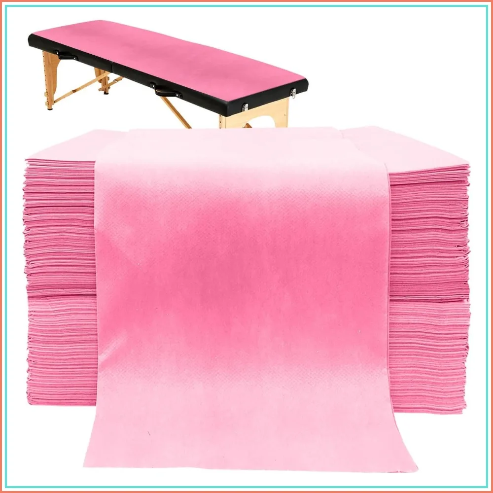 100PCS Disposable Massage Table Sheets, Pink Spa Bed Covers for Esthetician, Waxing, Lash, Tattoo, Salon Table 31.5"x71"
100PCS Disposable Massage Table Sheets, Pink Spa Bed Covers for Esthetician, Waxing, Lash, Tattoo, Salon Table 31.5"x71"