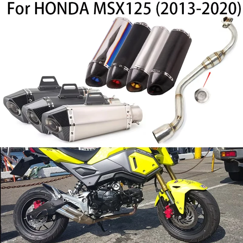 For 2013-2020 Honda Grom MSX 125 MSX125 M3 Motorcycle Exhaust Tailpipe Front Pipe Middle Link Connect Pipe Muffler Tube Slip On
For 2013-2020 Honda Grom MSX 125 MSX125 M3 Motorcycle Exhaust Tailpipe Front Pipe Middle Link Connect Pipe Muffler Tube Slip On
