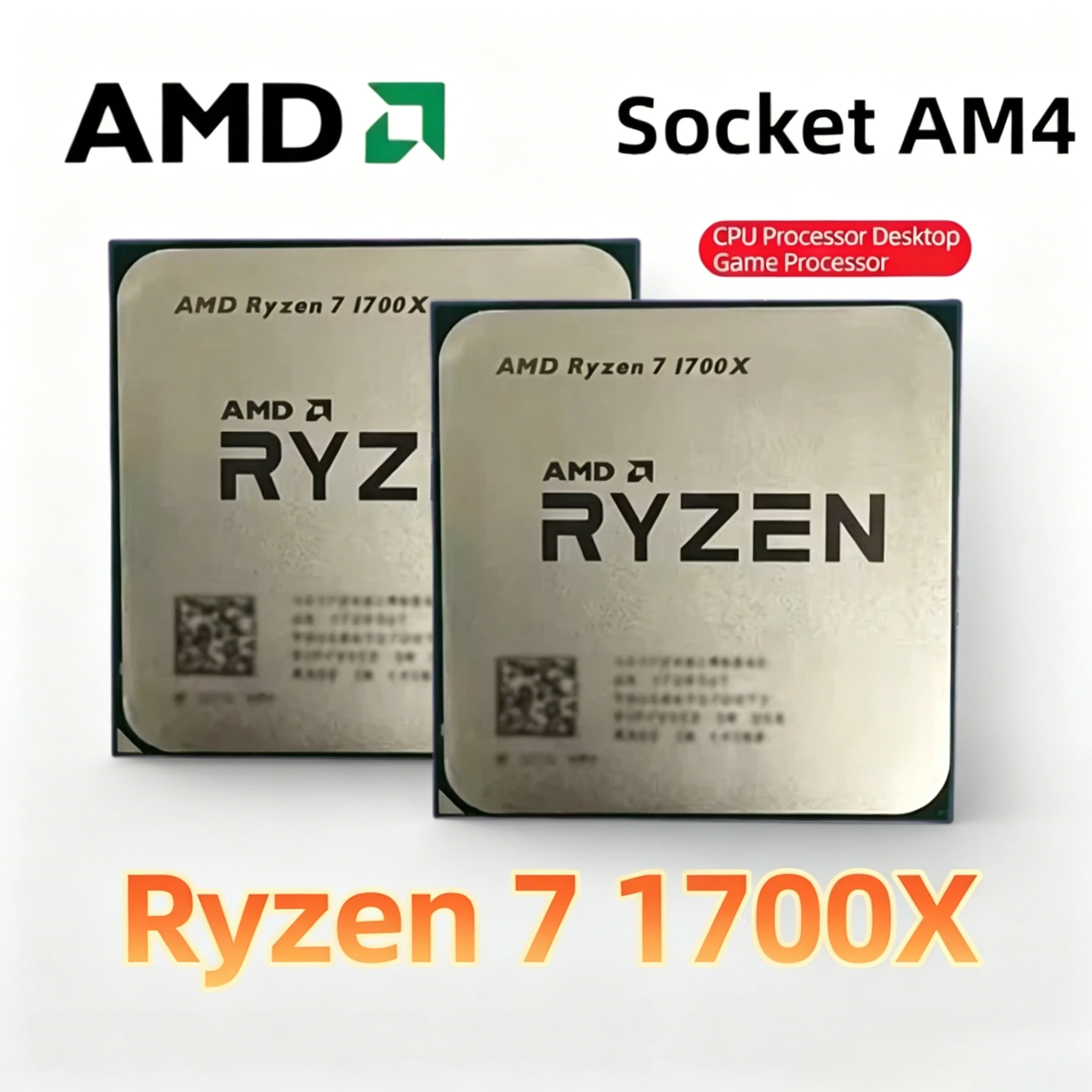 AMD Ryzen 7 1700X R7 1700X 3.4 GHz 8-Core CPU Processor Socket AM4 YD170XBCM88AE
AMD Ryzen 7 1700X R7 1700X 3.4 GHz 8-Core CPU Processor Socket AM4 YD170XBCM88AE