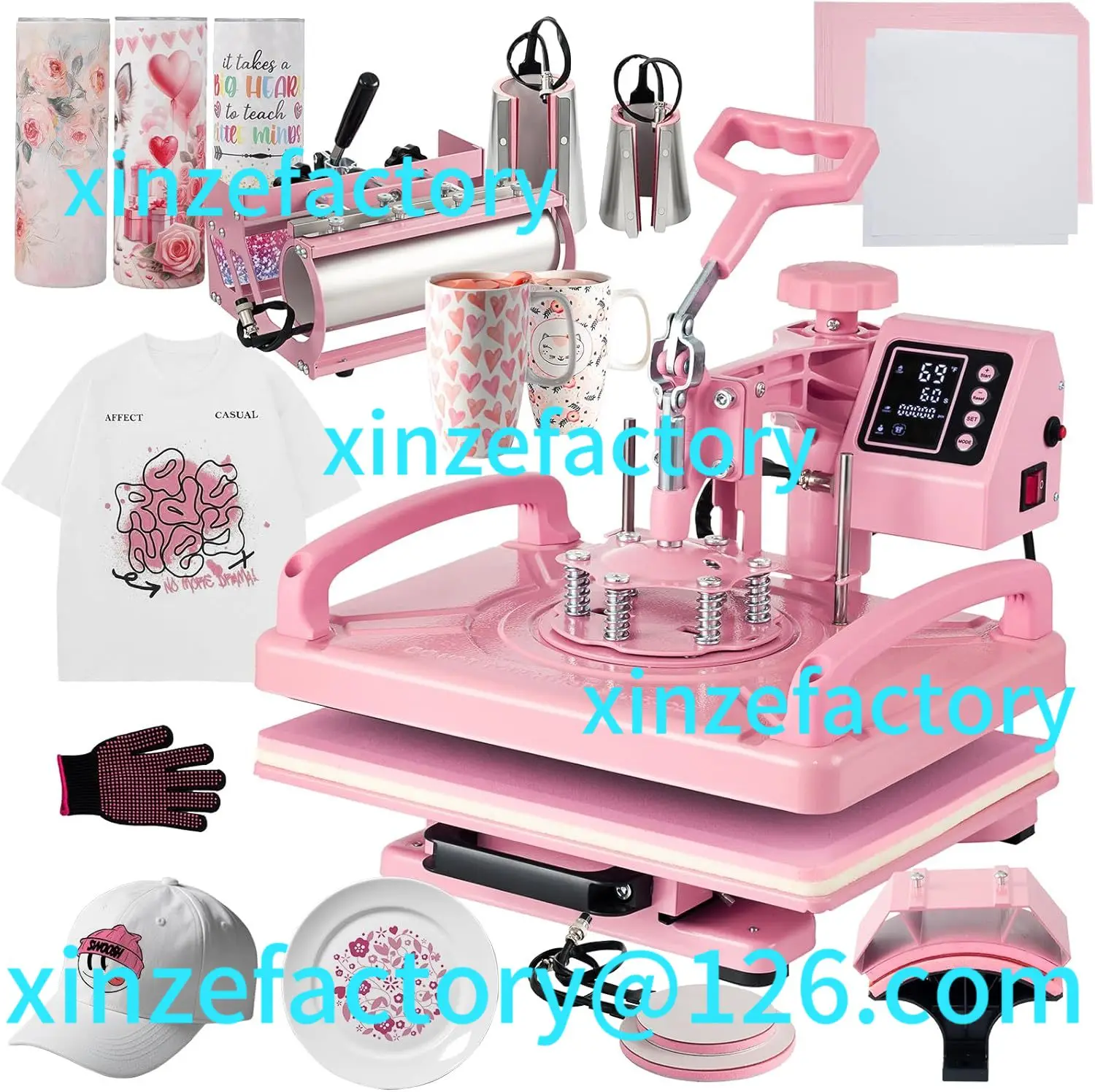 Be suitable for 5/8 in 1 Heat Press Sublimation Machine for T-Shirts Hats Tumblers Mugs
Be suitable for 5/8 in 1 Heat Press Sublimation Machine for T-Shirts Hats Tumblers Mugs