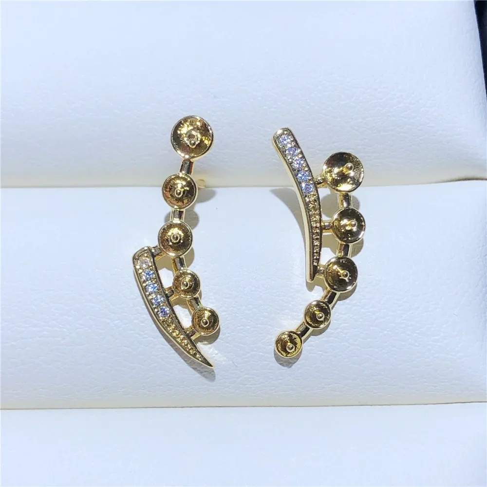 18K Gold Color Earrings Hoops High Quality Jewelry Making Supplies Diy Findings Accessories No Pearl E172
18K Gold Color Earrings Hoops High Quality Jewelry Making Supplies Diy Findings Accessories No Pearl E172