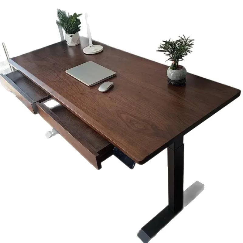 Скандинавский электрический подъемный стол из массива дерева, Южноамериканский черный орех, офисный компьютерный стол
Скандинавский электрический подъемный стол из массива дерева, Южноамериканский черный орех, офисный компьютерный стол