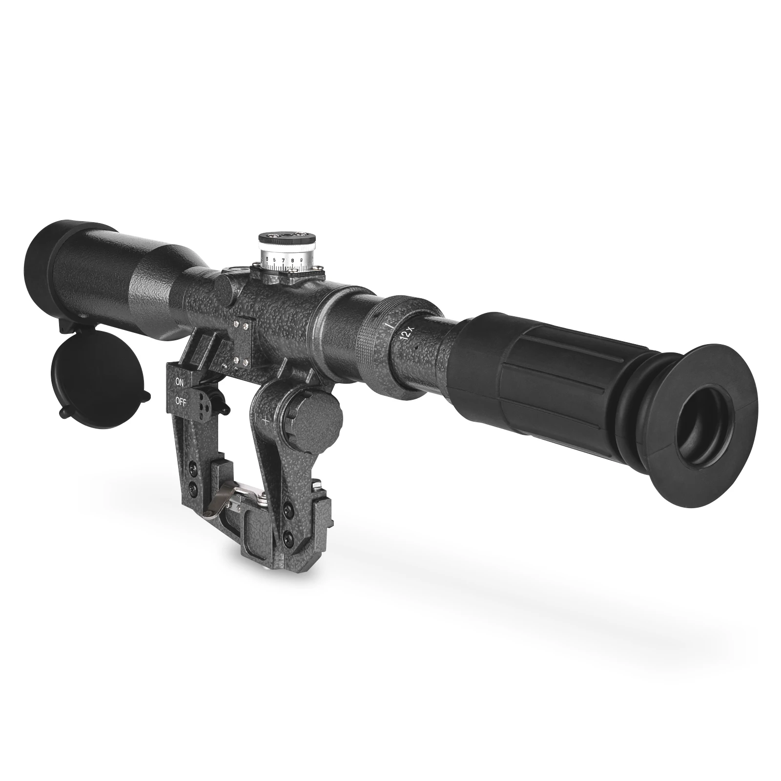 SVD 4-12x42 FFP Rifle Scope Red Illuminated Glass Reticle Side Mount Fit AK/Vepr 7.62 etc
SVD 4-12x42 FFP Rifle Scope Red Illuminated Glass Reticle Side Mount Fit AK/Vepr 7.62 etc