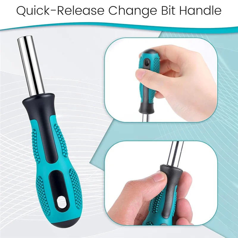 -A95Z 4 PCS Bit Driver Handle, 1/4 Driver Handle Magnetic Screwdriver Bit Drivers Magnetic Bits Holder Screwdriver Handles
-A95Z 4 PCS Bit Driver Handle, 1/4 Driver Handle Magnetic Screwdriver Bit Drivers Magnetic Bits Holder Screwdriver Handles