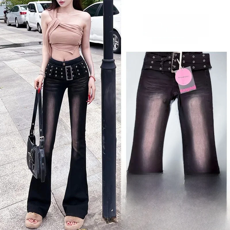 High Waist Floor-Length Bell Bottom Straight Leg Retro Style Women's Jeans Spring Autumn Winter Seasonal Universal Ladies Fas...
High Waist Floor-Length Bell Bottom Straight Leg Retro Style Women's Jeans Spring Autumn Winter Seasonal Universal Ladies Fas...