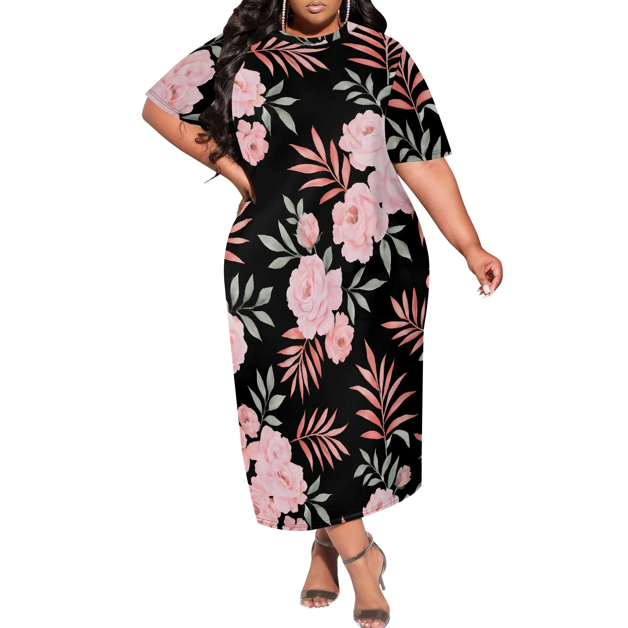 Plus Size Maxi Dress Summer Casual Leopard Crewneck Short Sleeves Beach Sundress Empire Waist T Shirt Long Dress with Pockets 
Plus Size Maxi Dress Summer Casual Leopard Crewneck Short Sleeves Beach Sundress Empire Waist T Shirt Long Dress with Pockets