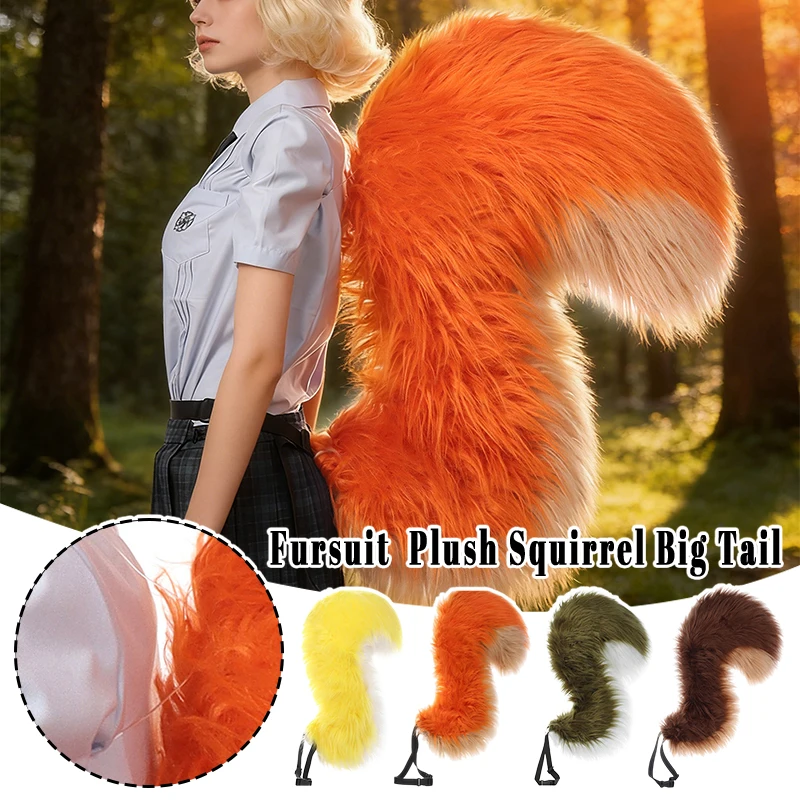 Furry Squirrel Big Tail Cosplay Props Animal Anti-gravity Plush Fluffy Tails Anime Carnival Party Roleplay Accessories
Furry Squirrel Big Tail Cosplay Props Animal Anti-gravity Plush Fluffy Tails Anime Carnival Party Roleplay Accessories