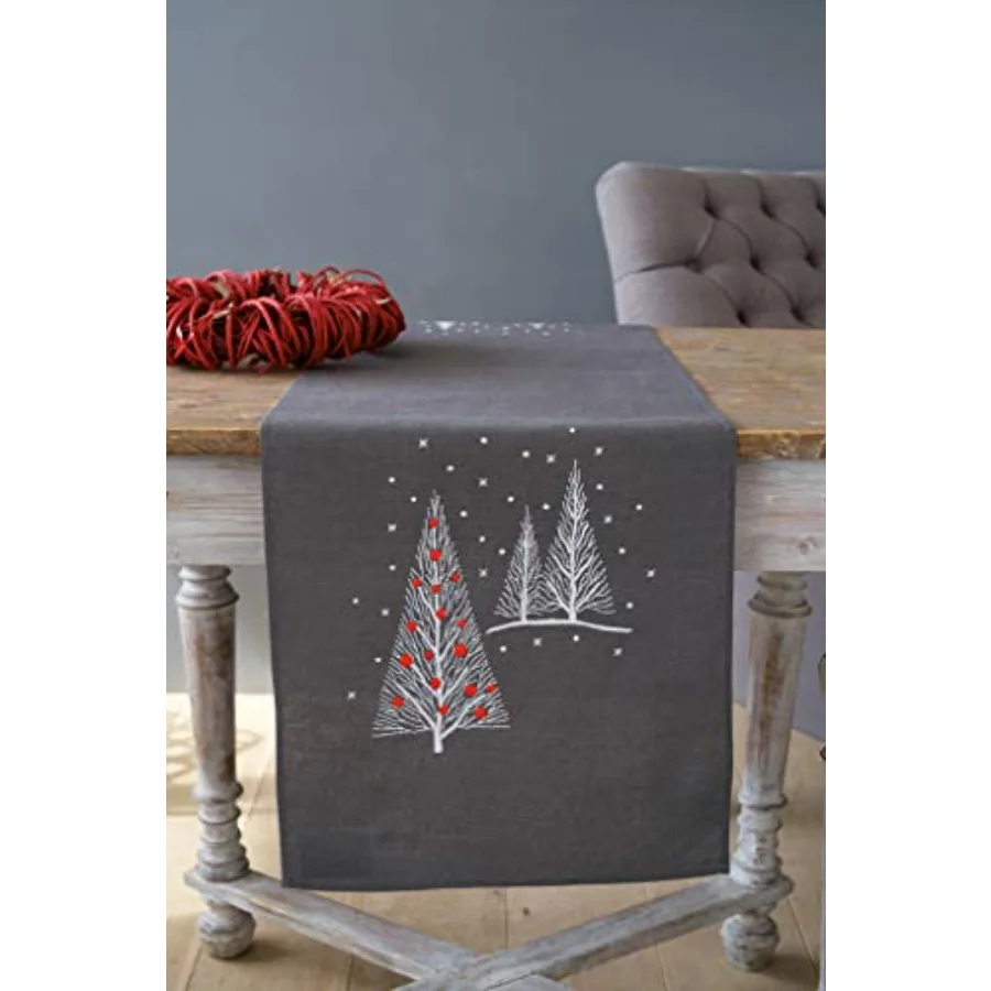 Printed Table Runner Kit Christmas Trees 16" x 40"
Printed Table Runner Kit Christmas Trees 16" x 40"