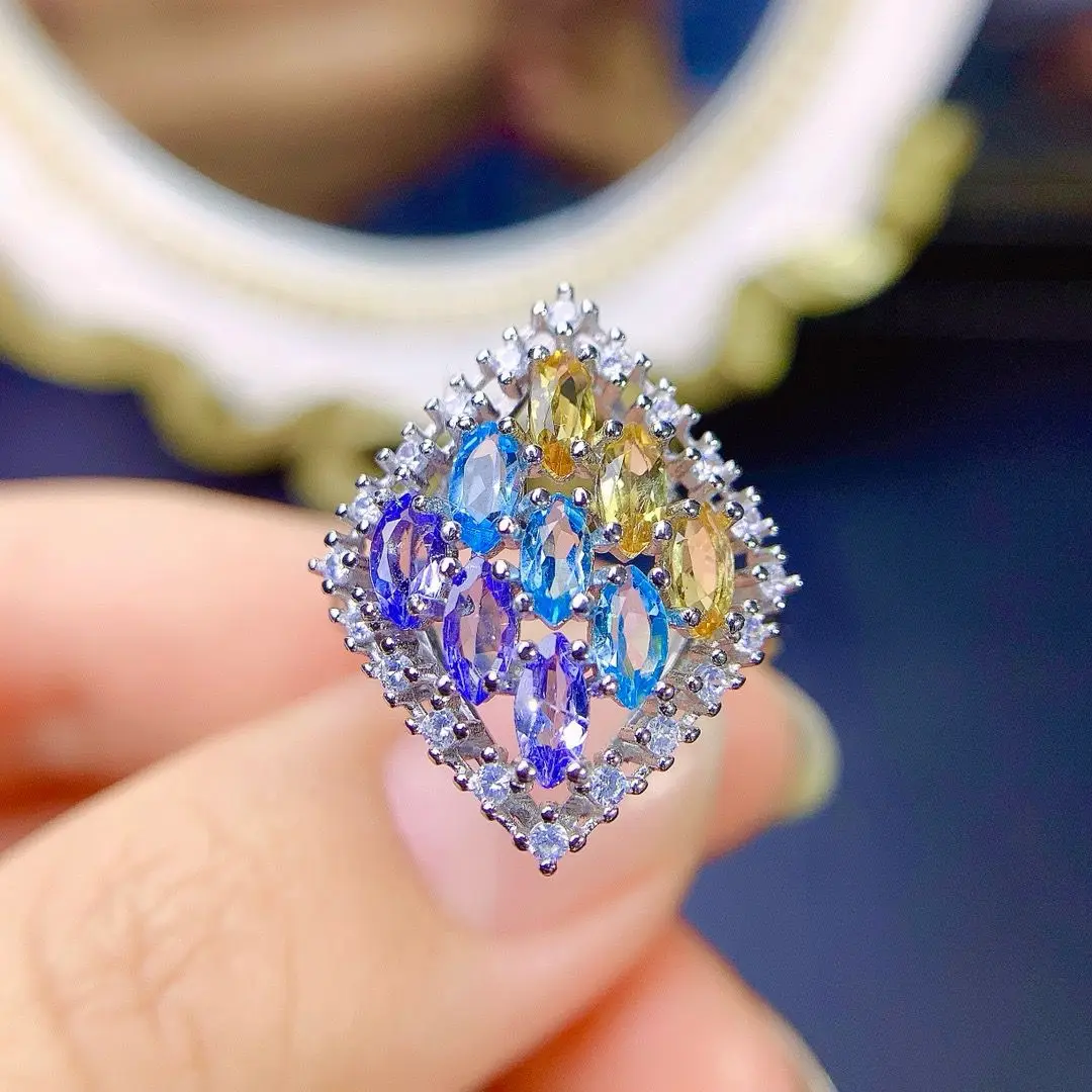 ZECAA Fine Jewelry Woman Sapphire Ring For Woman With Natural Sapphire Gemstone 2.5*5mm Blue Sapphire Ring Lady Gift Dating
ZECAA Fine Jewelry Woman Sapphire Ring For Woman With Natural Sapphire Gemstone 2.5*5mm Blue Sapphire Ring Lady Gift Dating