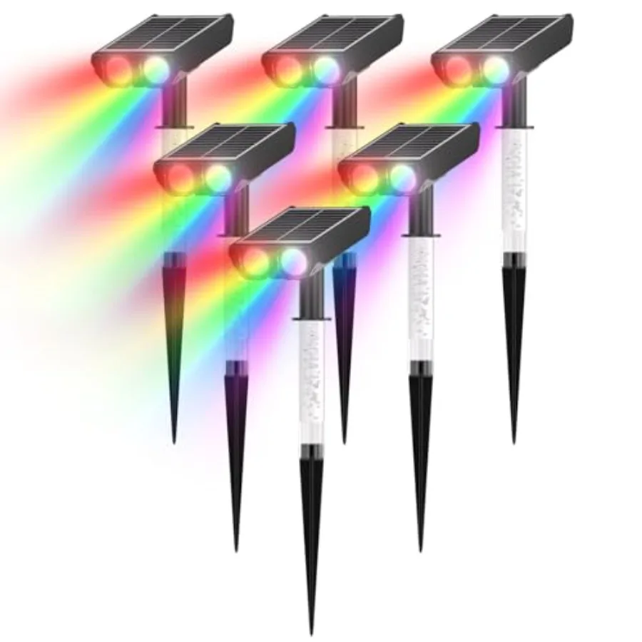 RGB Solar Spot Lights:2 IN 1 Solar Lights Outdoor with 8 Lighting Modes and PC Light Guide Column for Tree Garden Yard Pathway
RGB Solar Spot Lights:2 IN 1 Solar Lights Outdoor with 8 Lighting Modes and PC Light Guide Column for Tree Garden Yard Pathway